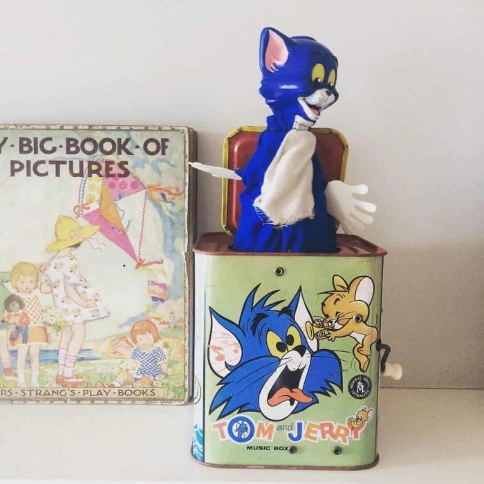 Fabulous old Tom and Jerry jack in the box Evie B Young At Heart