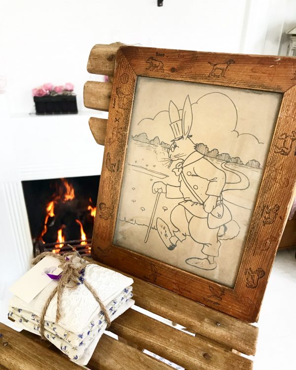 Delightful 1940’s wooden child’s picture frame