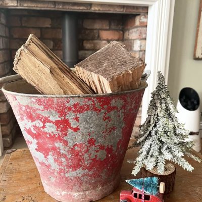 Wonderful vintage fire bucket