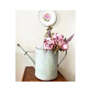 Beautiful green vintage watering can